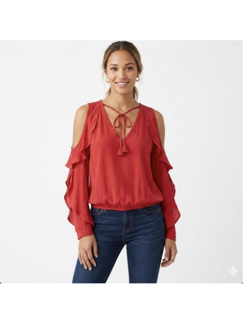 Ramy Brook Cold Shoulder Pink Top Size M